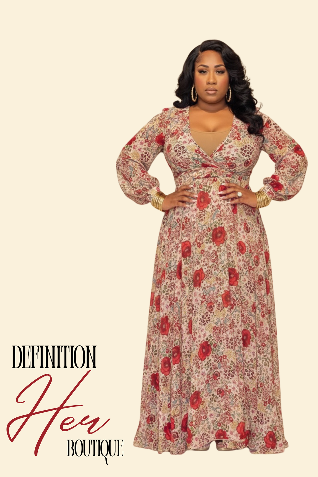 Connie Flowered Maxi – Definition Her Boutique