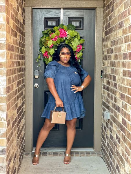 Mrs. Daisy Denim Dress Pre- Order Restock